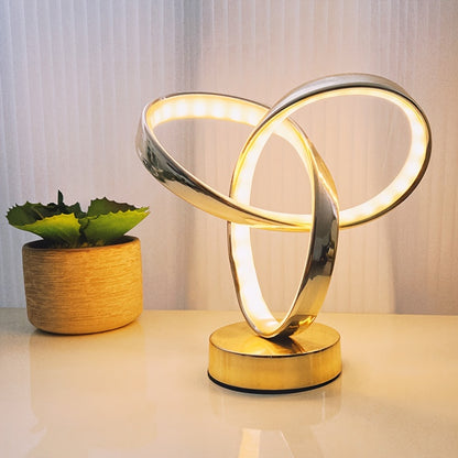 Modern desk lamp with dimmable strip for office or bedside