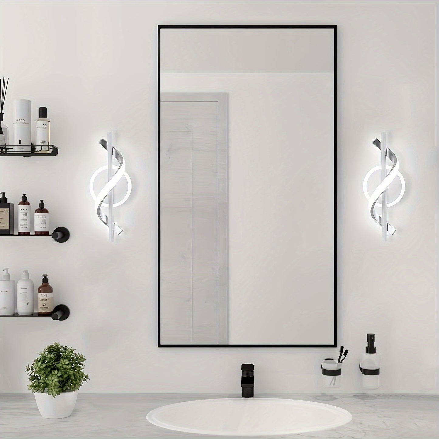 Modern spiral LED wall light for Living room, hallway and corridor