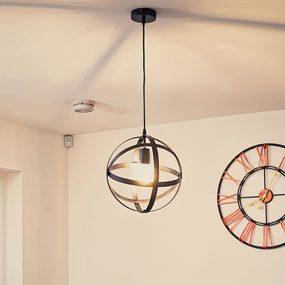 Black round pendant light | Living room, hallway, kitchen and bedroom lighting