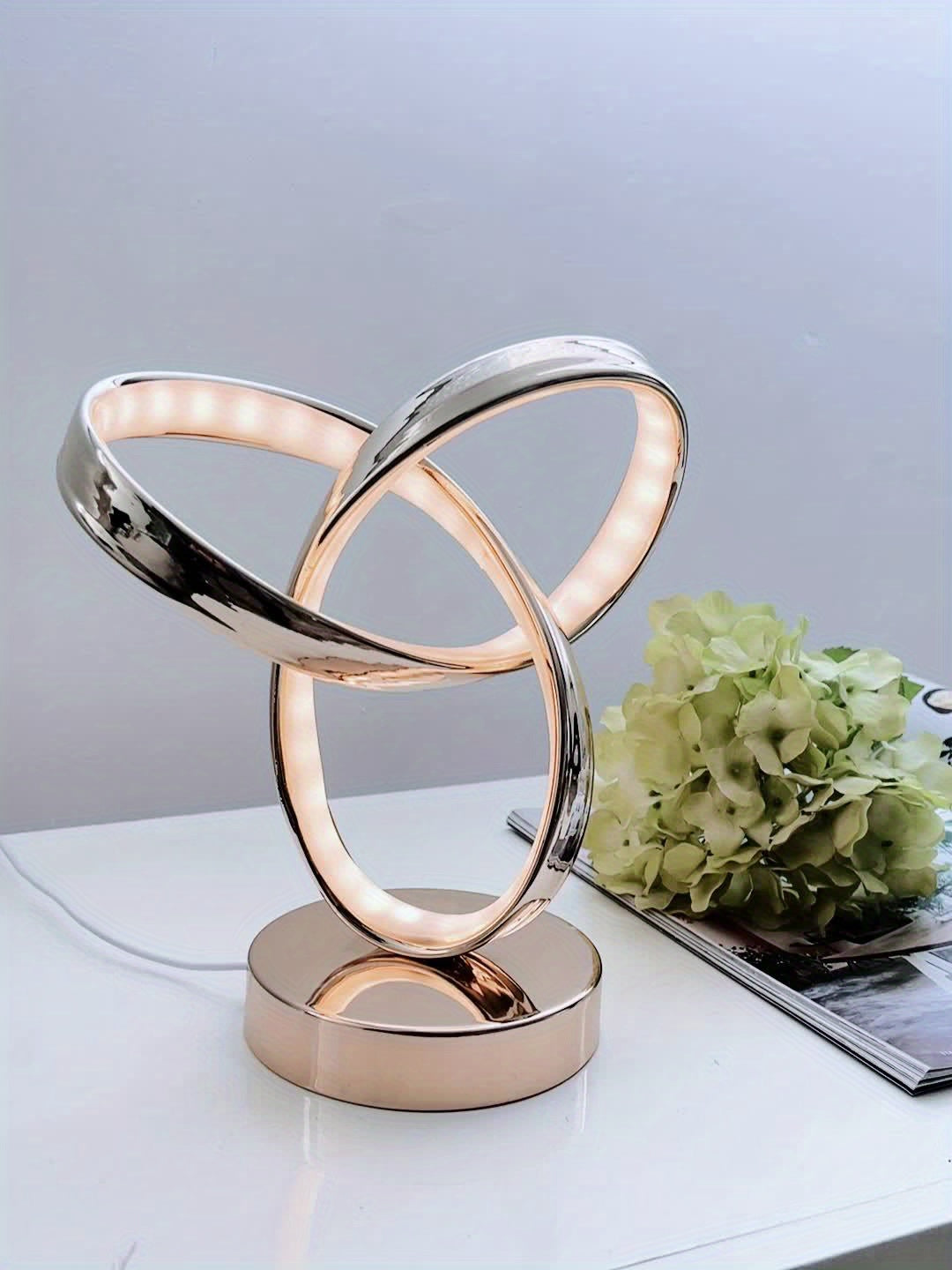 Modern desk lamp with dimmable strip for office or bedside