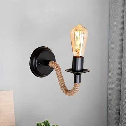 Vintage wall lamp with industrial style for lofts, hallways and bedside areas