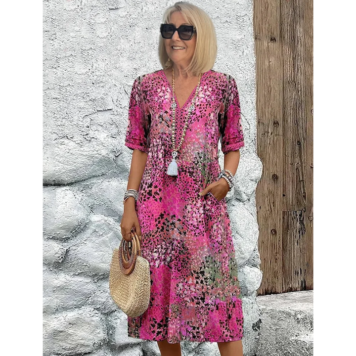 Celeste™ | Vibrant Midi Dress