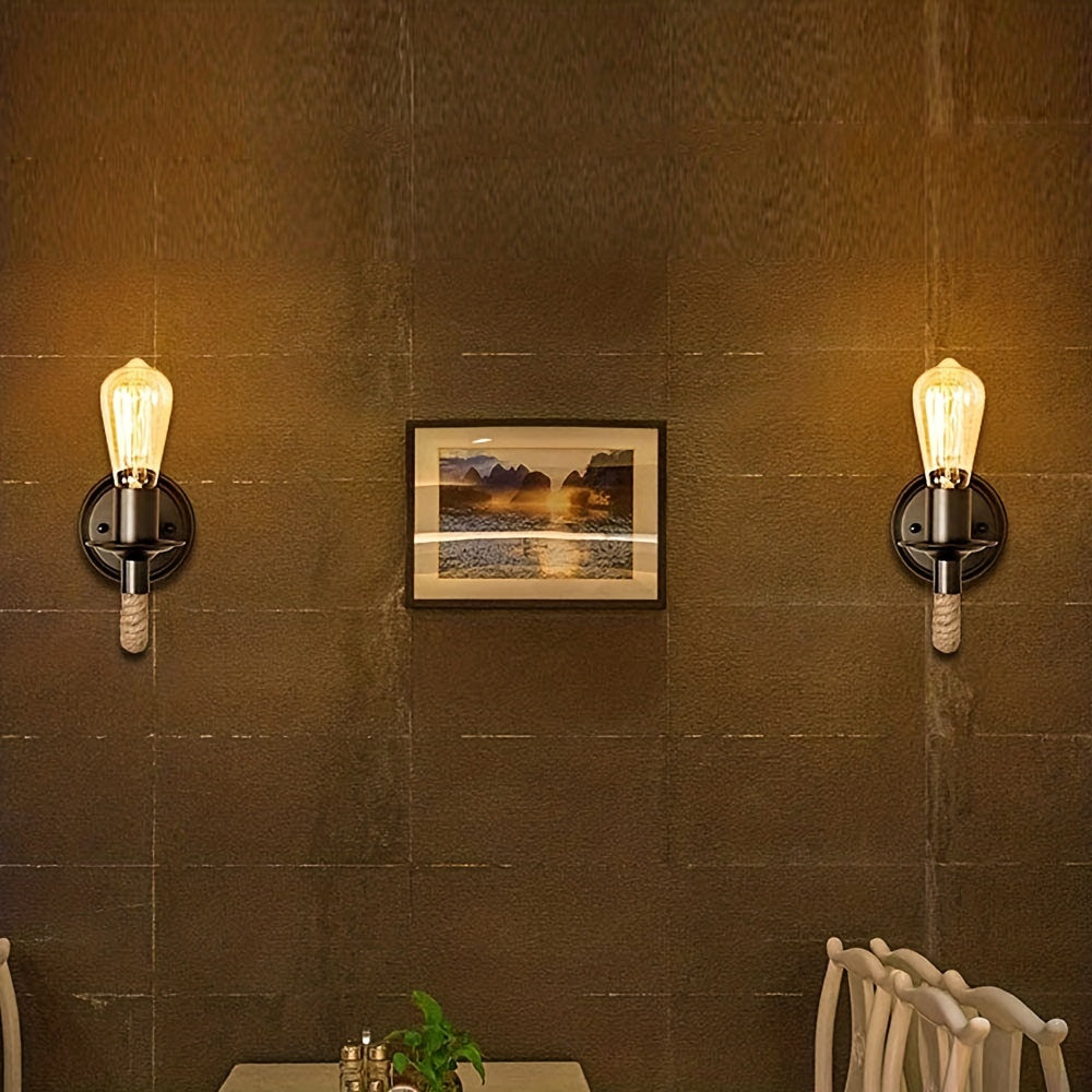 Vintage wall lamp with industrial style for lofts, hallways and bedside areas