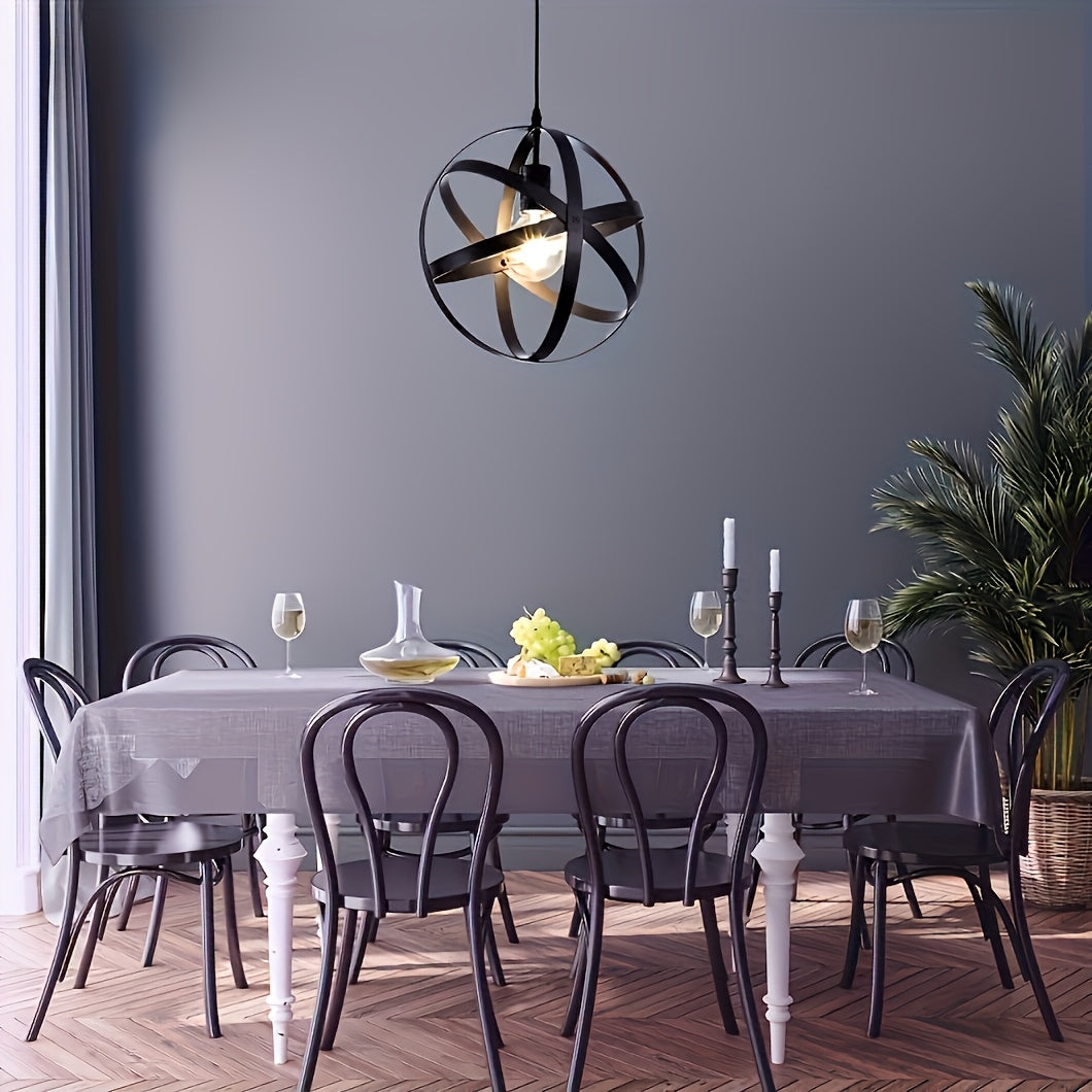 Black round pendant light | Living room, hallway, kitchen and bedroom lighting