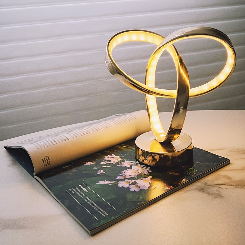 Modern desk lamp with dimmable strip for office or bedside