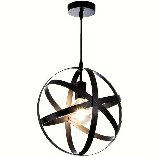 Black round pendant light | Living room, hallway, kitchen and bedroom lighting