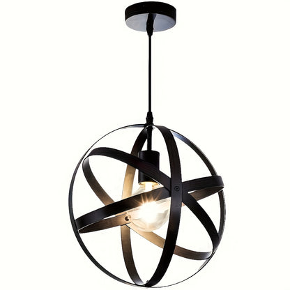 Black round pendant light | Living room, hallway, kitchen and bedroom lighting